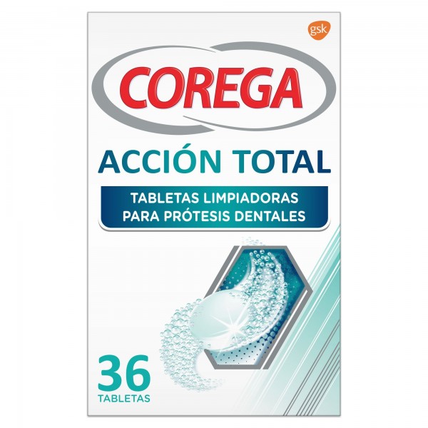 Corega Accion Total Limpiador 36 Tabletas